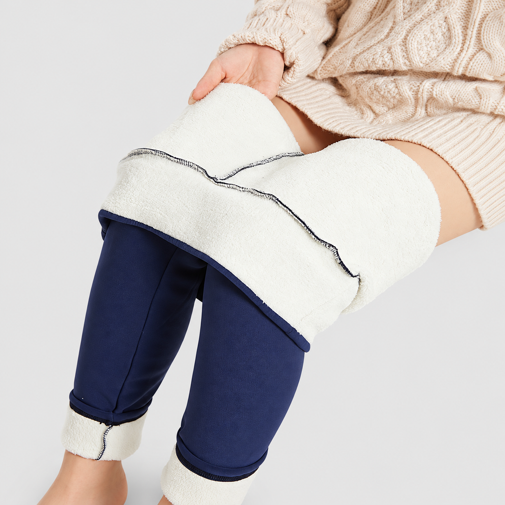Eulalie | Women’s High-Waisted Fleece-Lined Leggings — product detail 17