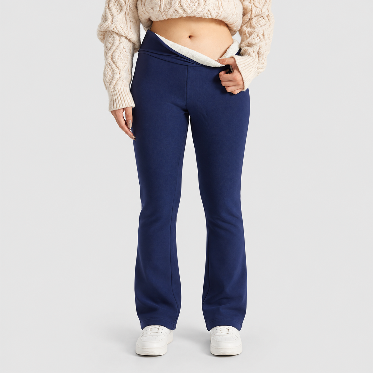 Eulalie | Women’s High-Waisted Fleece-Lined Leggings — product detail 18
