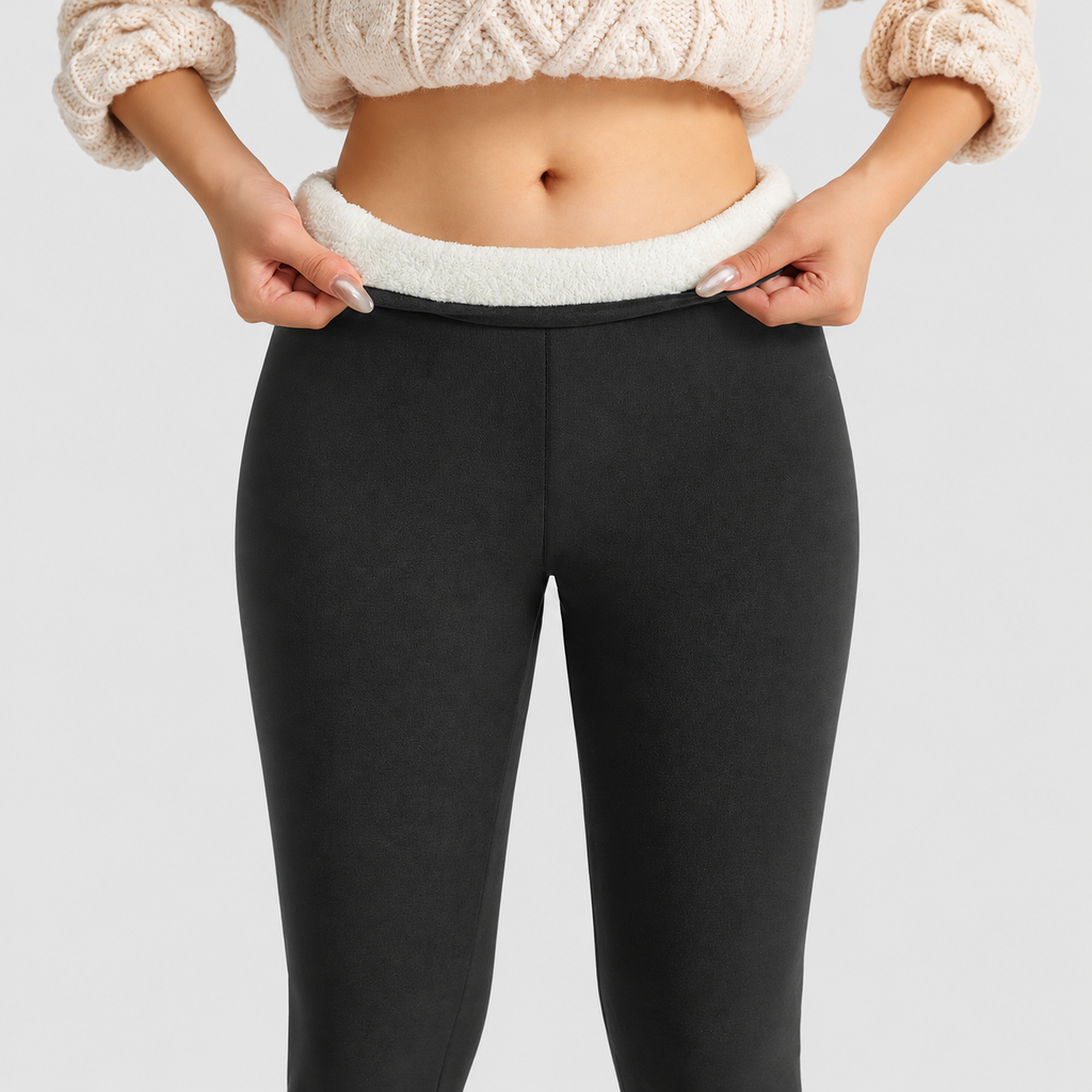 Eulalie | Women’s High-Waisted Fleece-Lined Leggings — product detail 23