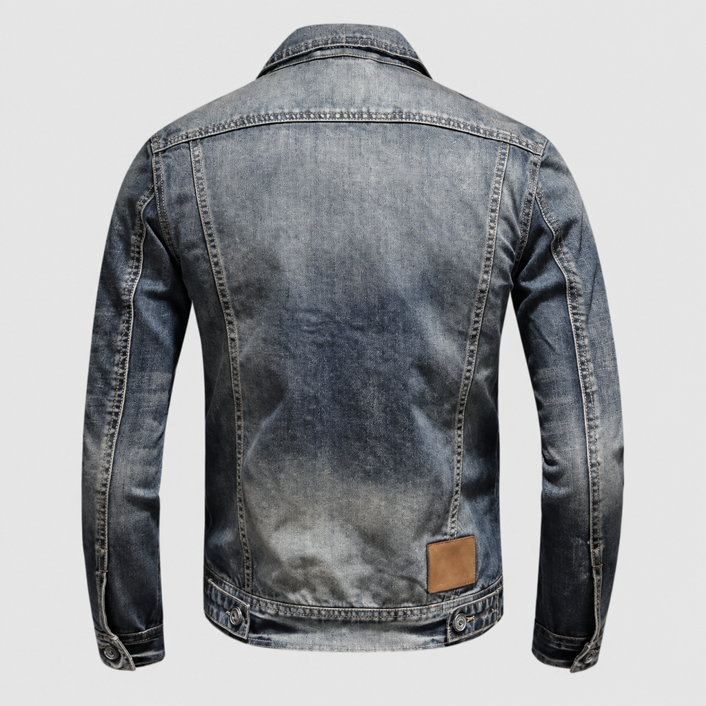 Fergus | Men’s Zip-Front Denim Jacket — product detail 2