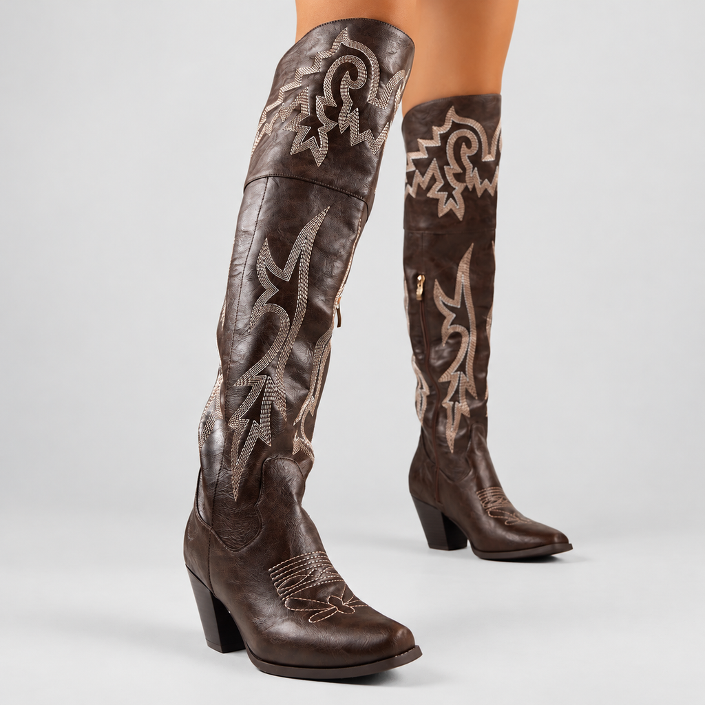 Fiora | Women’s Over-the-Knee Western Boots — product detail 4