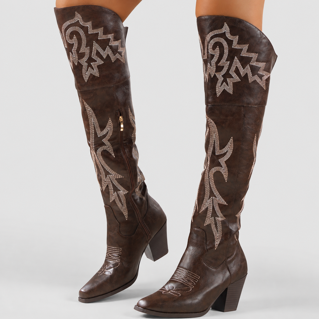 Fiora | Women’s Over-the-Knee Western Boots — product detail 5
