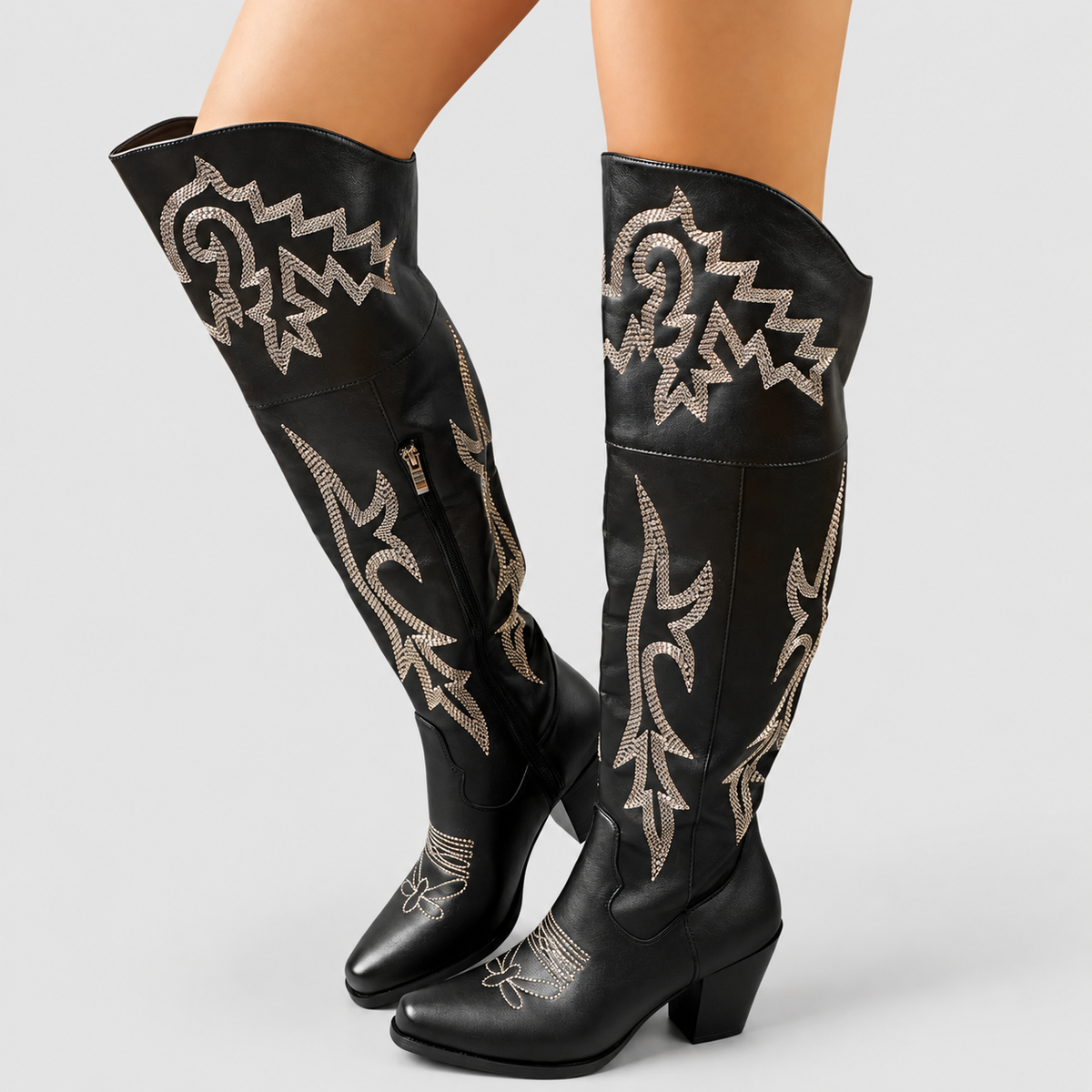 Fiora | Women’s Over-the-Knee Western Boots — product detail 8