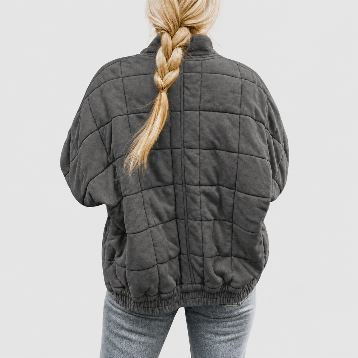 Fiorenza | Women’s Relaxed Quilted Zip-Up Jacket — product detail 3