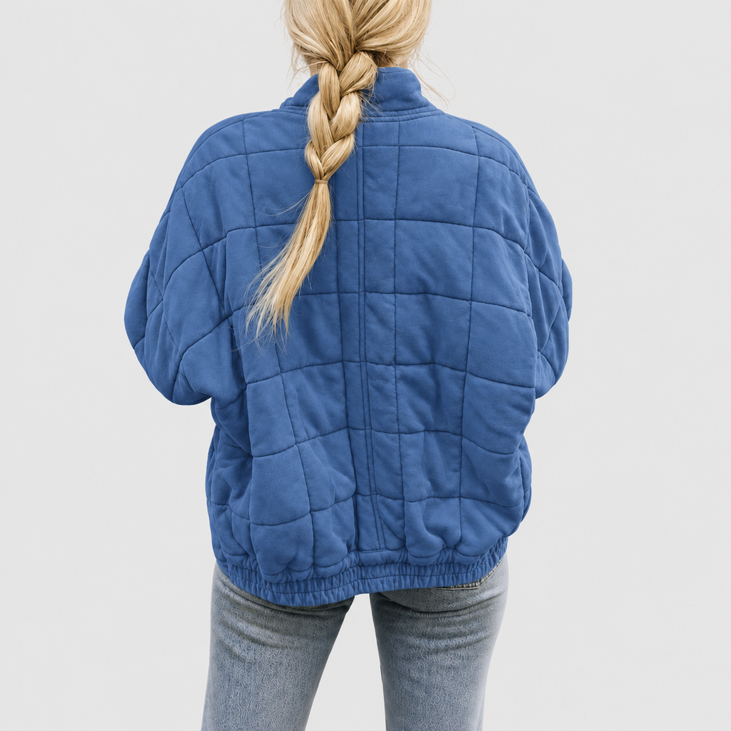 Fiorenza | Women’s Relaxed Quilted Zip-Up Jacket — product detail 6
