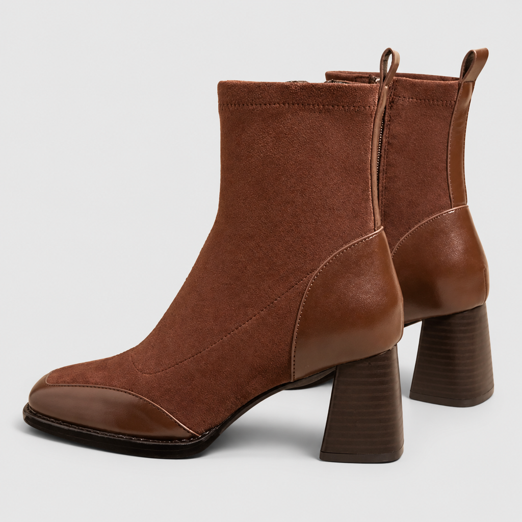 Florence | Women’s Side-Zip Block-Heel Ankle Boots — product detail 3