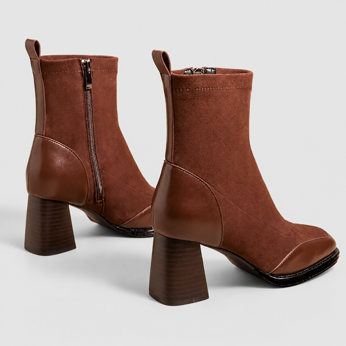 Florence | Women’s Side-Zip Block-Heel Ankle Boots — product detail 4
