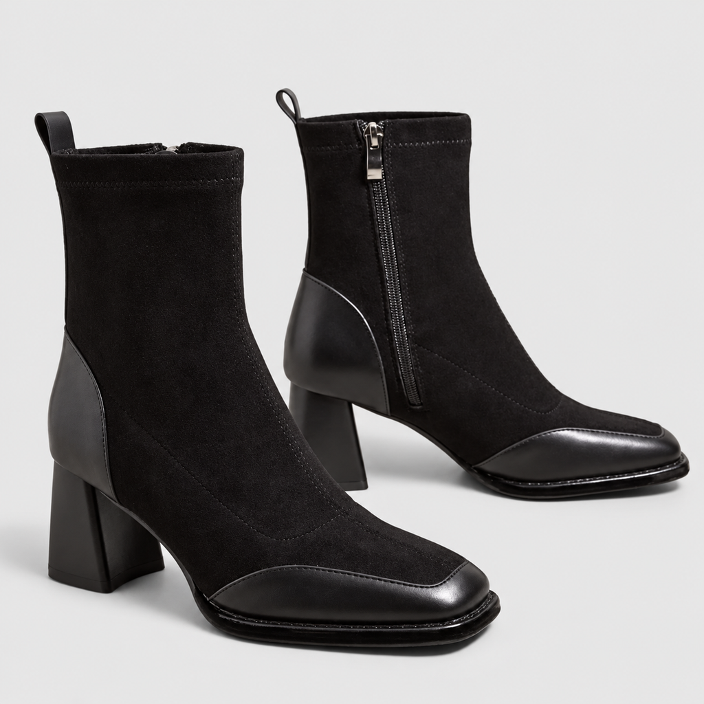 Florence | Women’s Side-Zip Block-Heel Ankle Boots — product detail 5