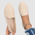 Floretta | Women’s Slip-On Flats — Beige