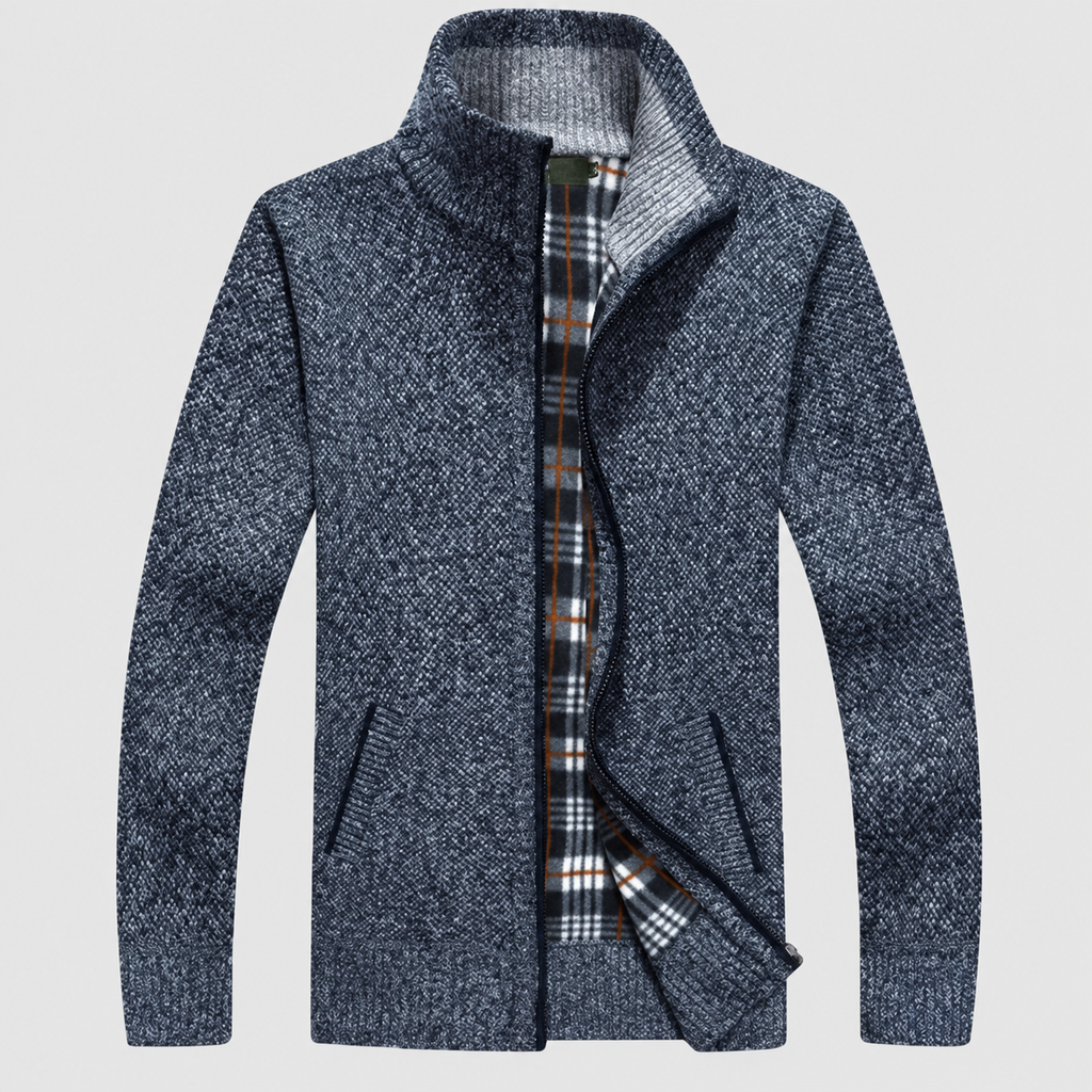 Owen | Men’s Full-Zip Lined Cardigan — product detail view 10