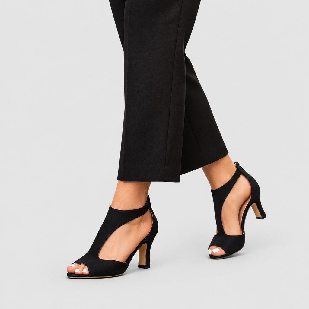 Genevieve-Claire | Women’s Open-Toe Ankle-Strap Heels — product detail 5