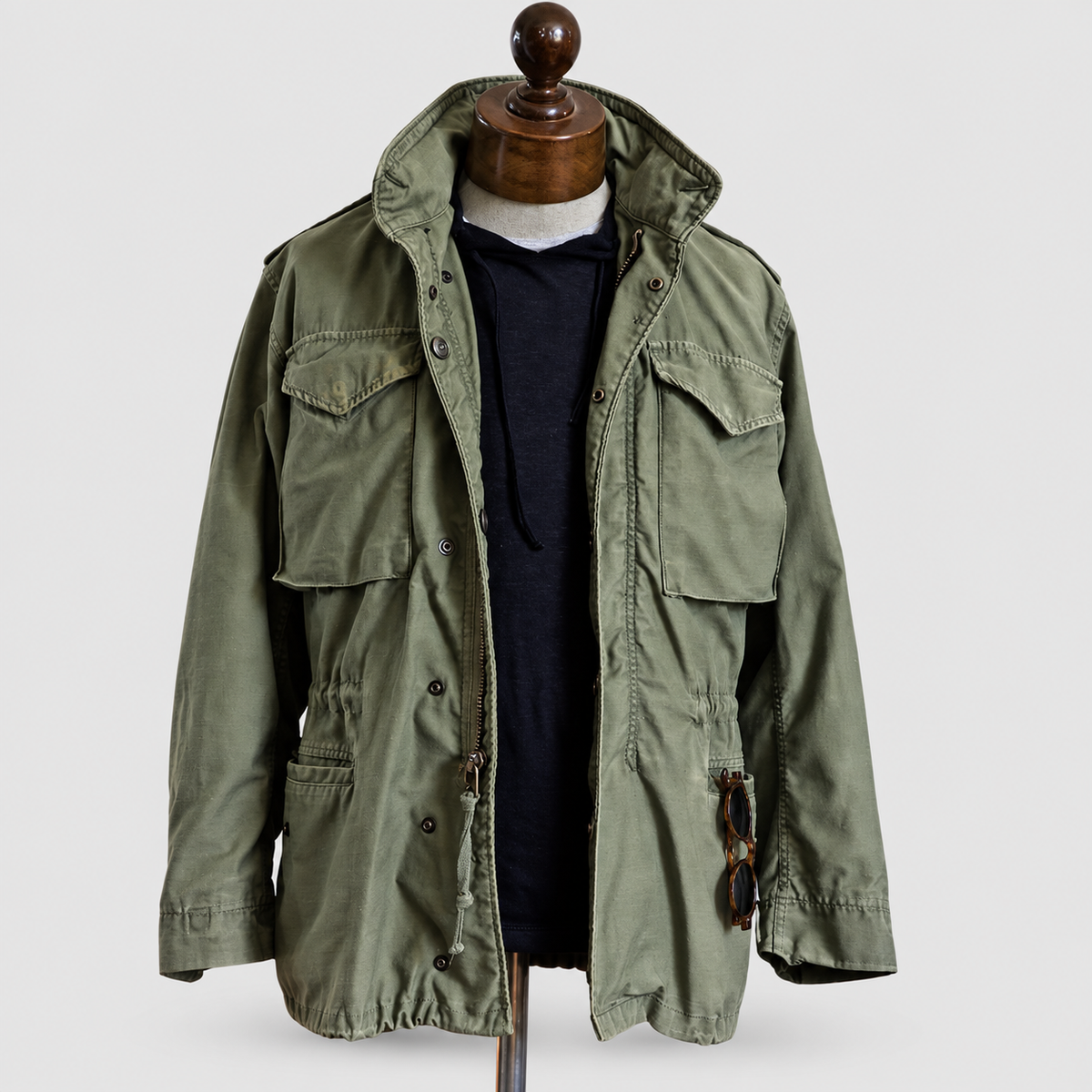 Gideon | Men’s Army-Look Field Jacket — Army Green