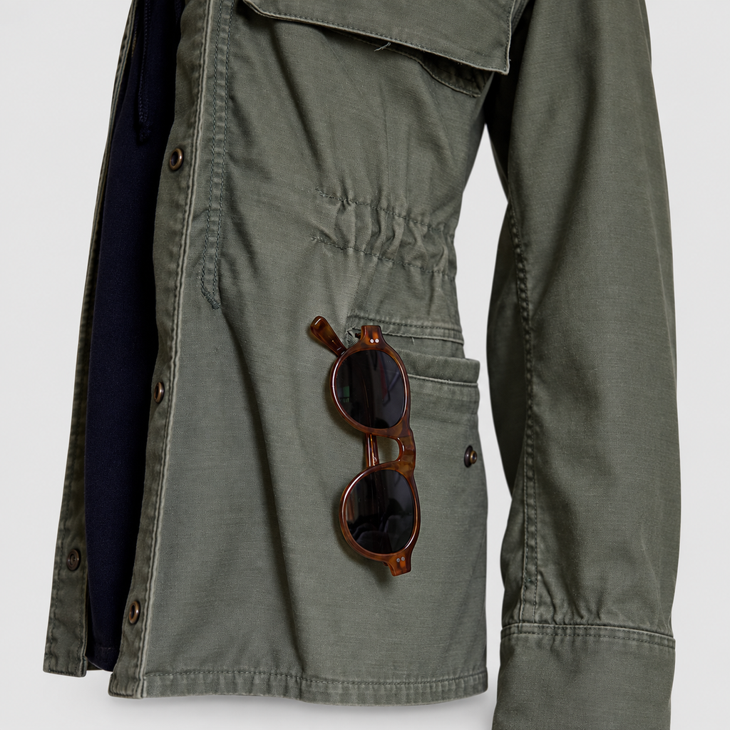 Gideon | Men’s Army-Look Field Jacket — product detail 3