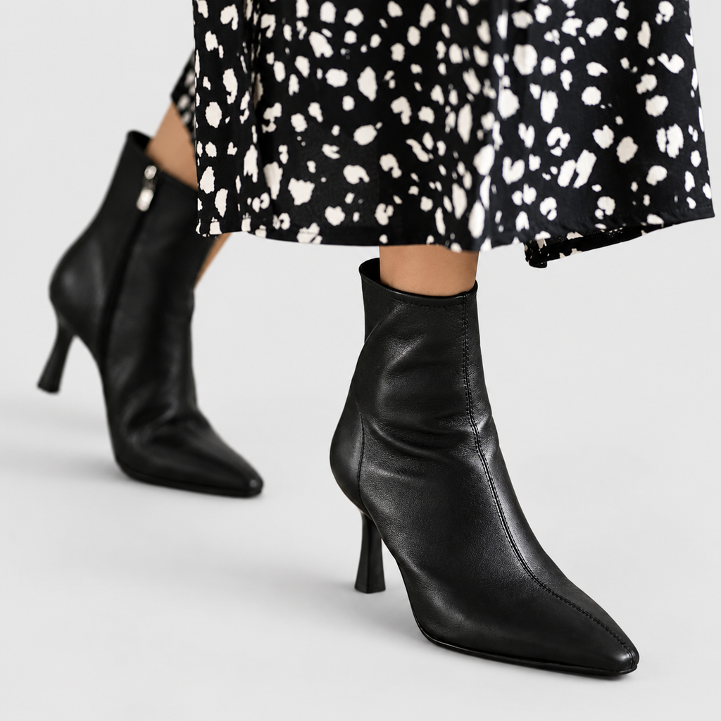Giselle | Women’s Pointed-Toe Heeled Ankle Boots — product detail 3