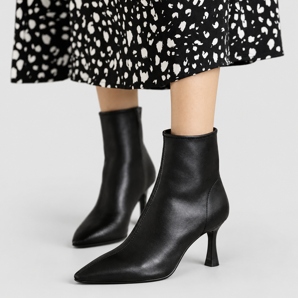 Giselle | Women’s Pointed-Toe Heeled Ankle Boots — product detail 4