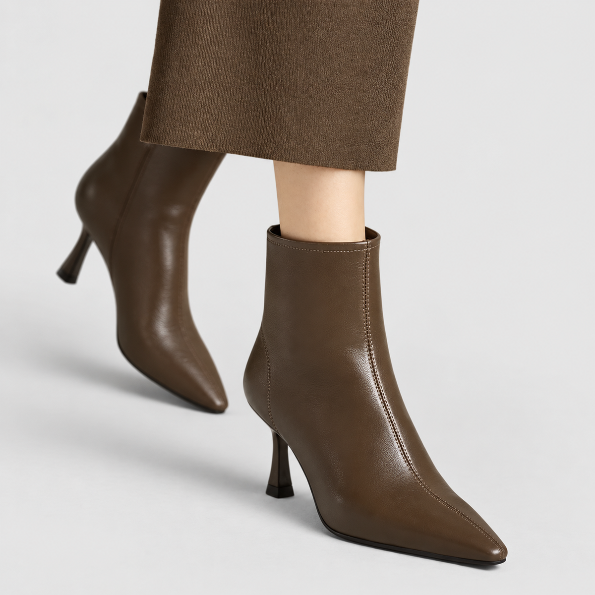 Giselle | Women’s Pointed-Toe Heeled Ankle Boots — product detail 9
