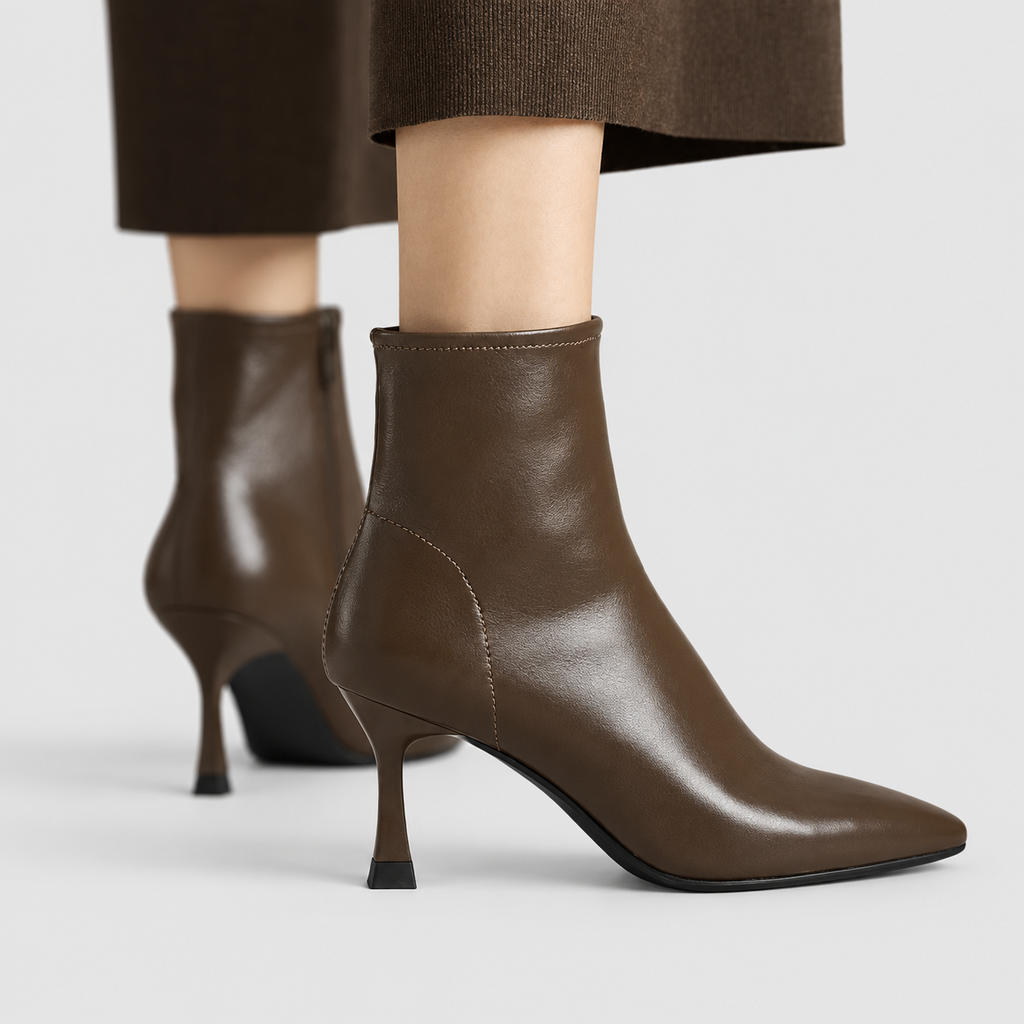 Giselle | Women’s Pointed-Toe Heeled Ankle Boots — product detail 11