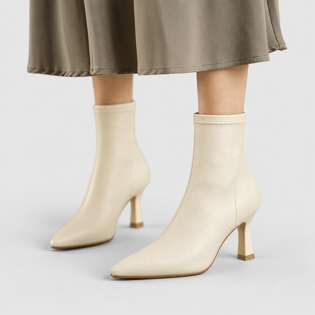 Giselle | Women’s Pointed-Toe Heeled Ankle Boots — product detail 14