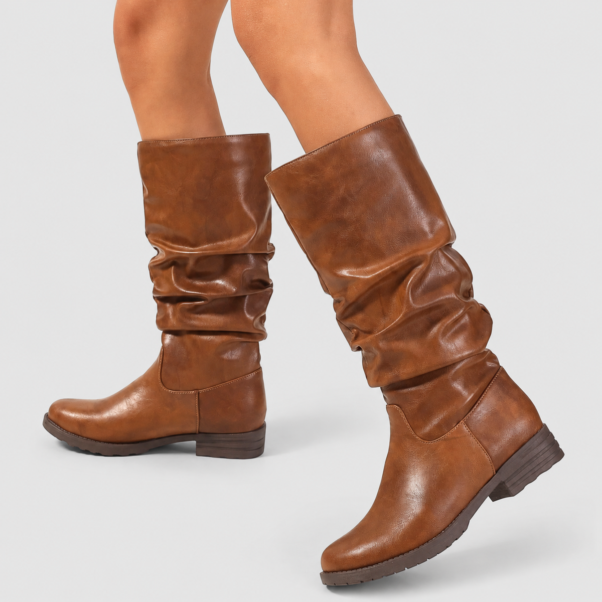 Glenora | Women’s Slouchy Pull-On Mid-Calf Boots — product detail 2