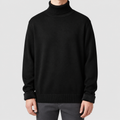 Graham | Men’s Casual Turtleneck Pullover — Black