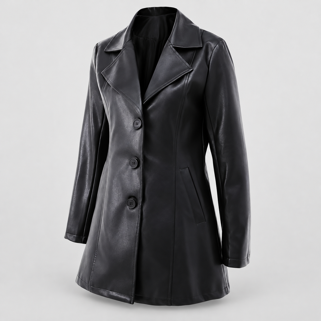 Grazielle | Women’s Tailored Mid-Length Coat — product detail 3
