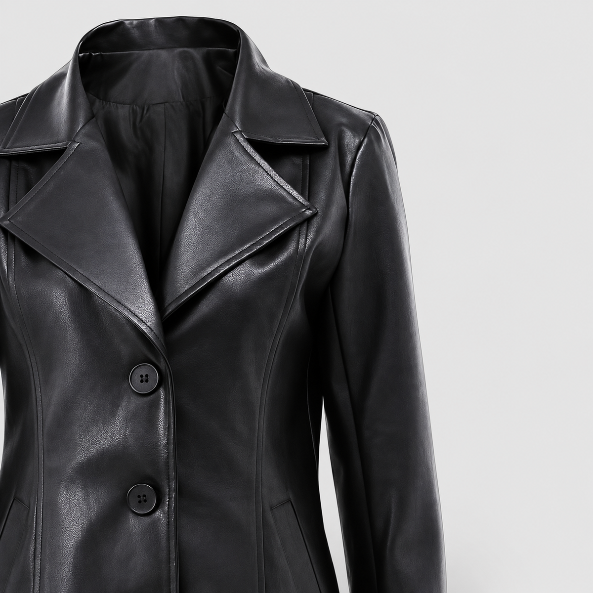 Grazielle | Women’s Tailored Mid-Length Coat — product detail 6