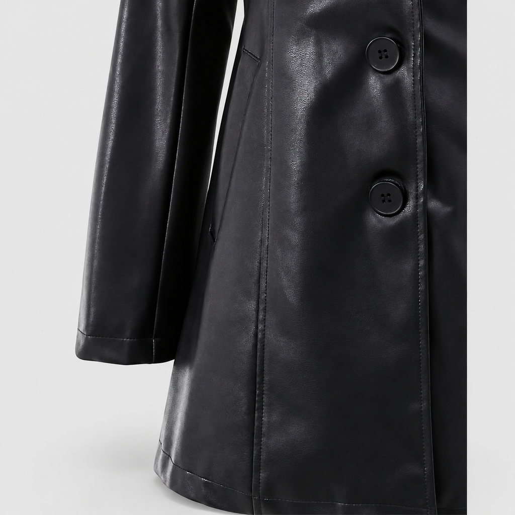 Grazielle | Women’s Tailored Mid-Length Coat — product detail 7