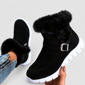 Greta | Women’s Plush-Trim Winter Boots — Black