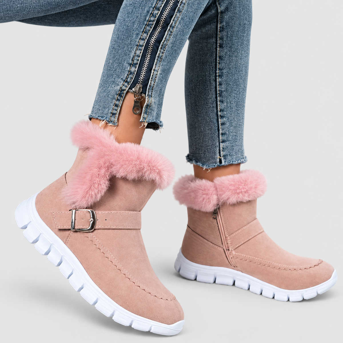 Greta | Women’s Plush-Trim Winter Boots — product detail 3