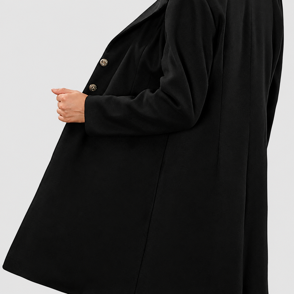 Hannelise | Women’s Tailored Coat with Lapel Collar — product detail 8