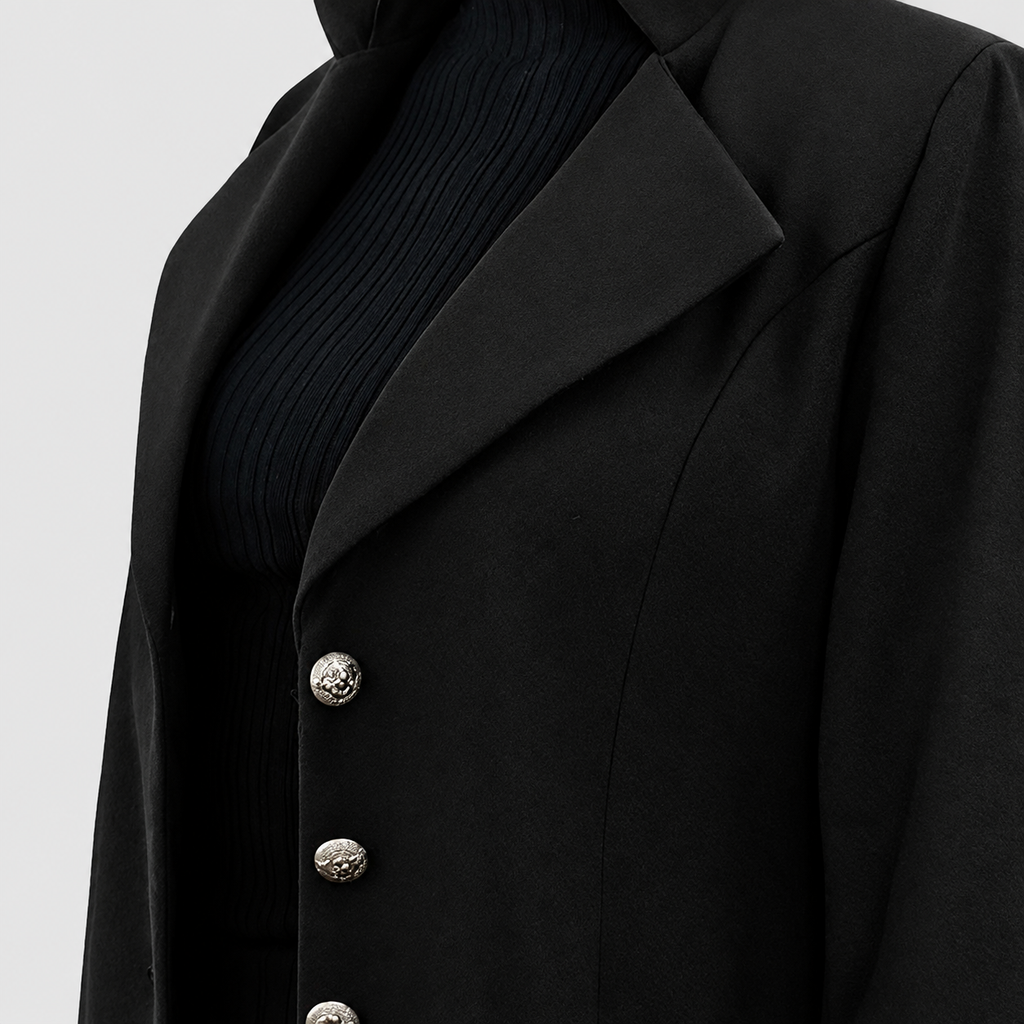 Hannelise | Women’s Tailored Coat with Lapel Collar — product detail 9