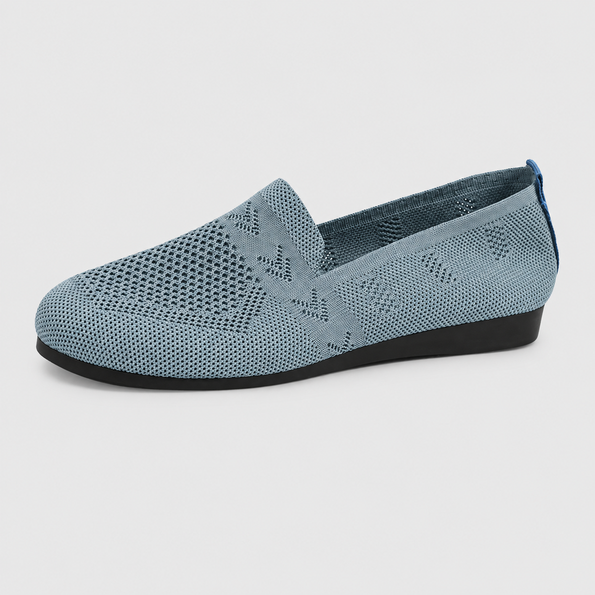 Hannelore | Women’s Textured Knit Slip-On Loafers — product detail 4