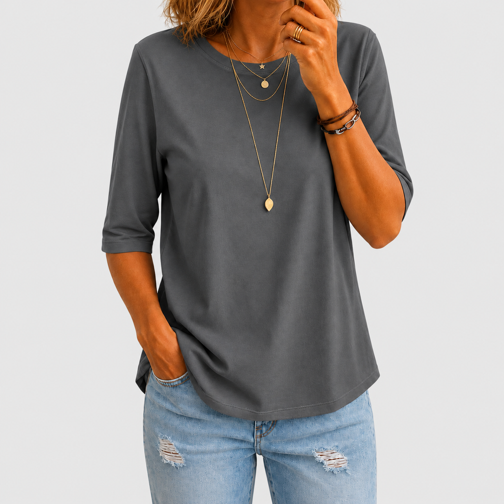 Harriella | Women’s Relaxed Half-Sleeve T-Shirt — product detail 1