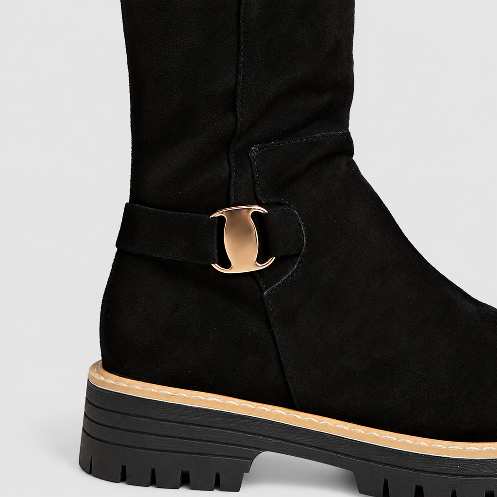 Hattie | Women’s Faux-Suede Knee-High Boots — product detail 4