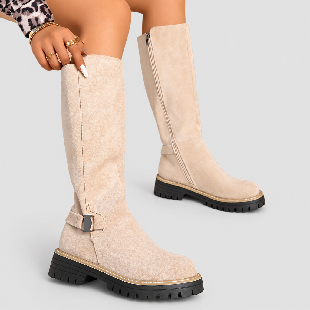 Hattie | Women’s Faux-Suede Knee-High Boots — product detail 6
