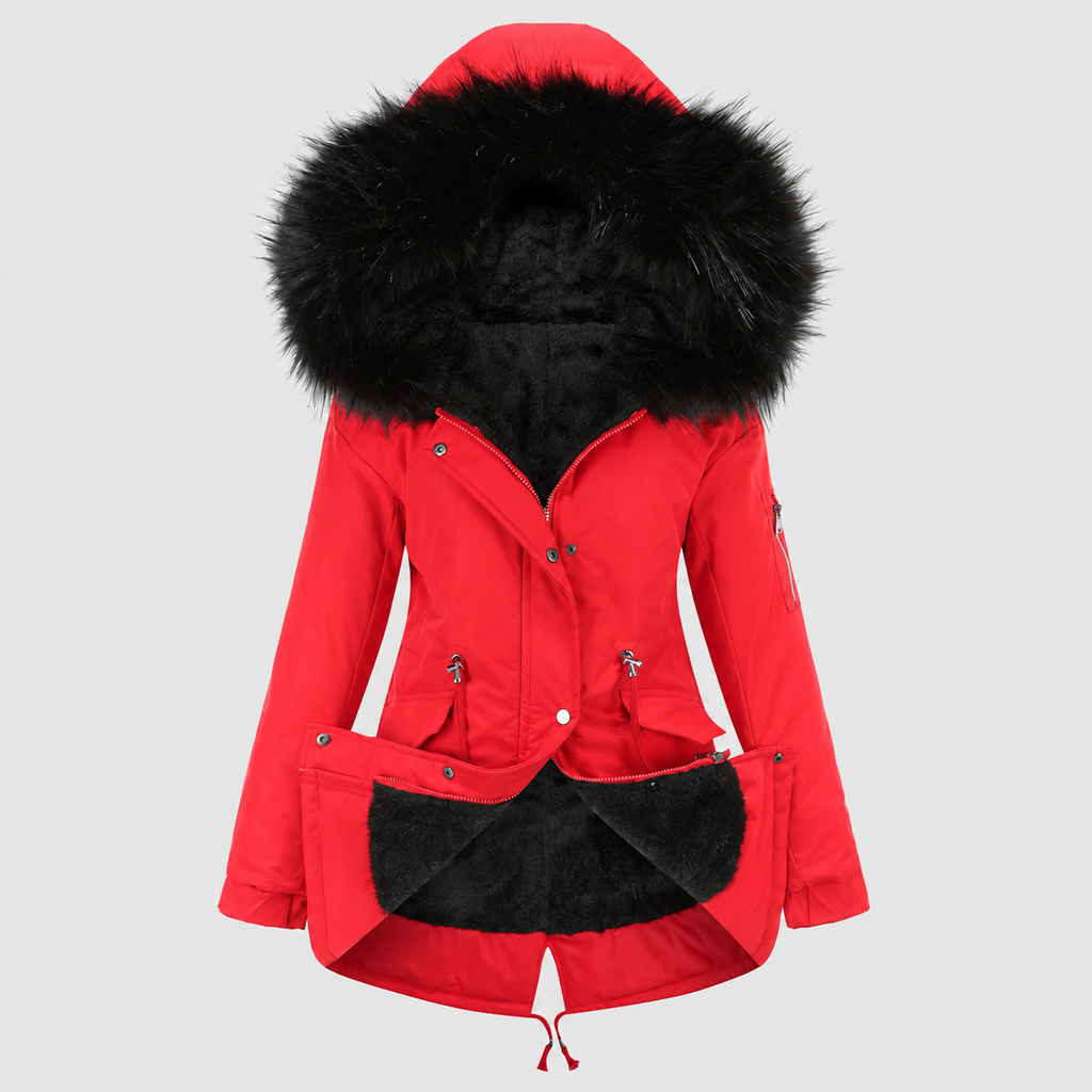 Henrietta-Claire | Women’s Hooded Drawstring-Waist Parka — product detail 11