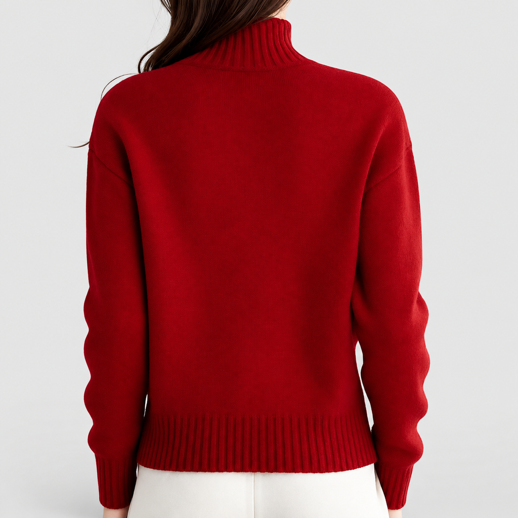 Henriette | Women’s High-Neck Button Cardigan — product detail 4