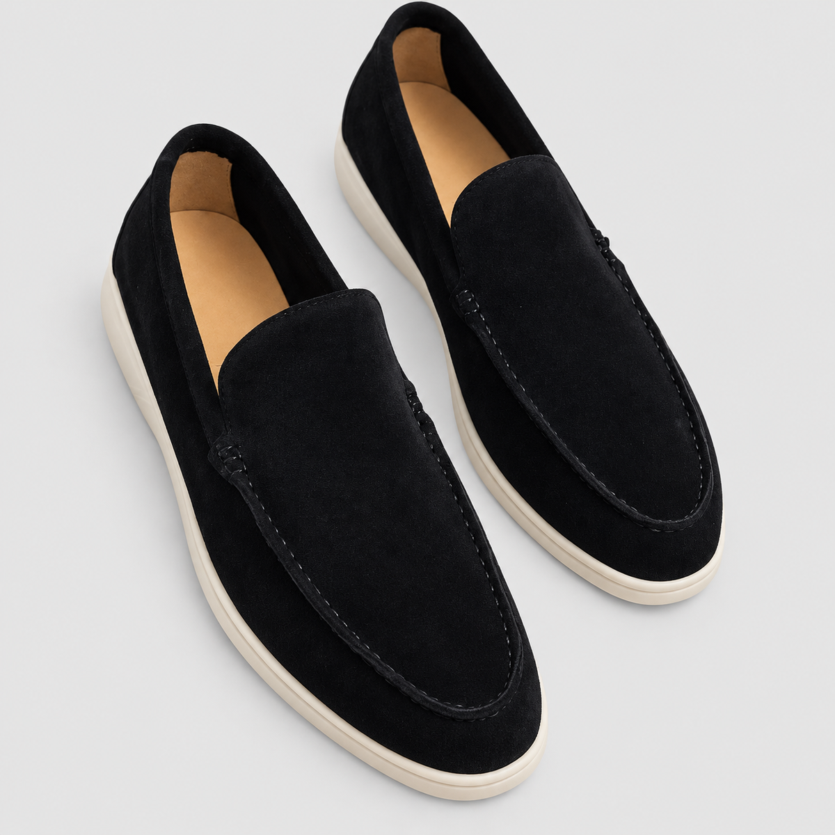 Hollis | Men’s Casual Slip-On Loafers — Black