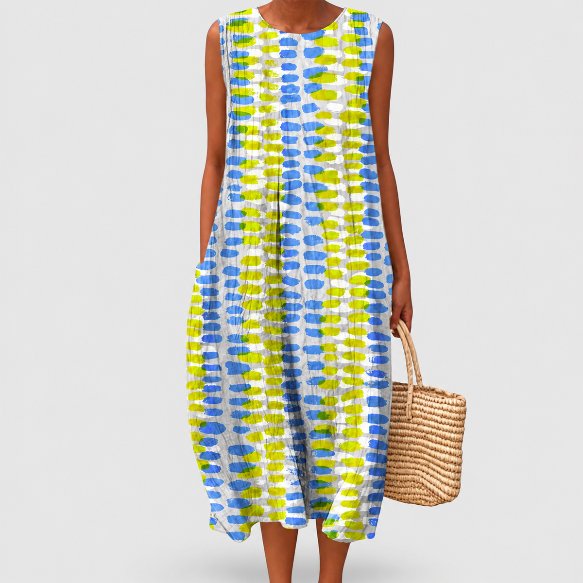 Honora | Women’s Sleeveless Printed Dress — Multicolored 2