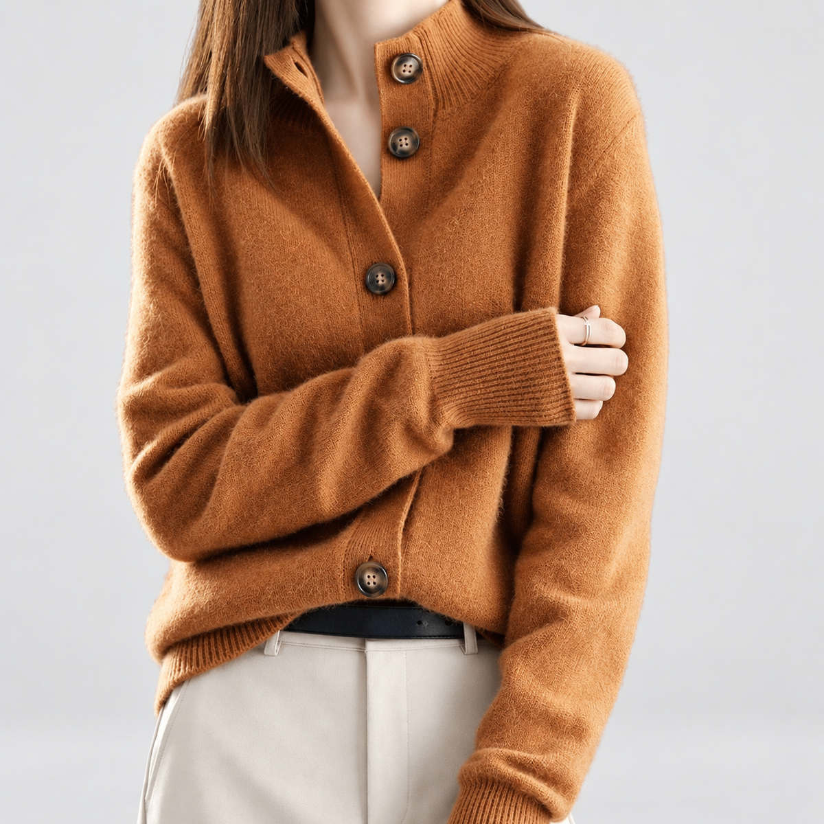 Ilana | Women’s Button-Front Knit Cardigan — product detail 6