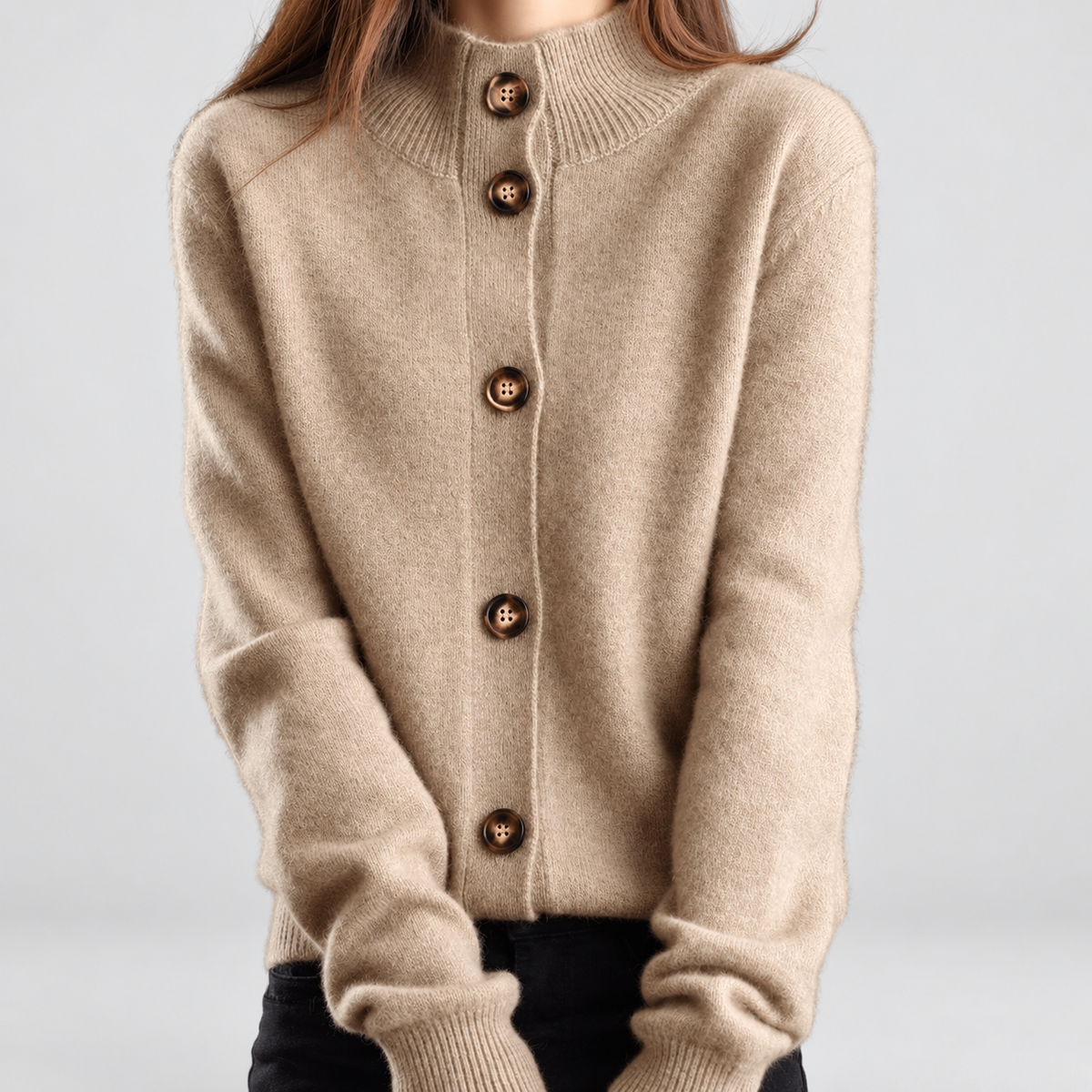 Ilana | Women’s Button-Front Knit Cardigan — product detail 7