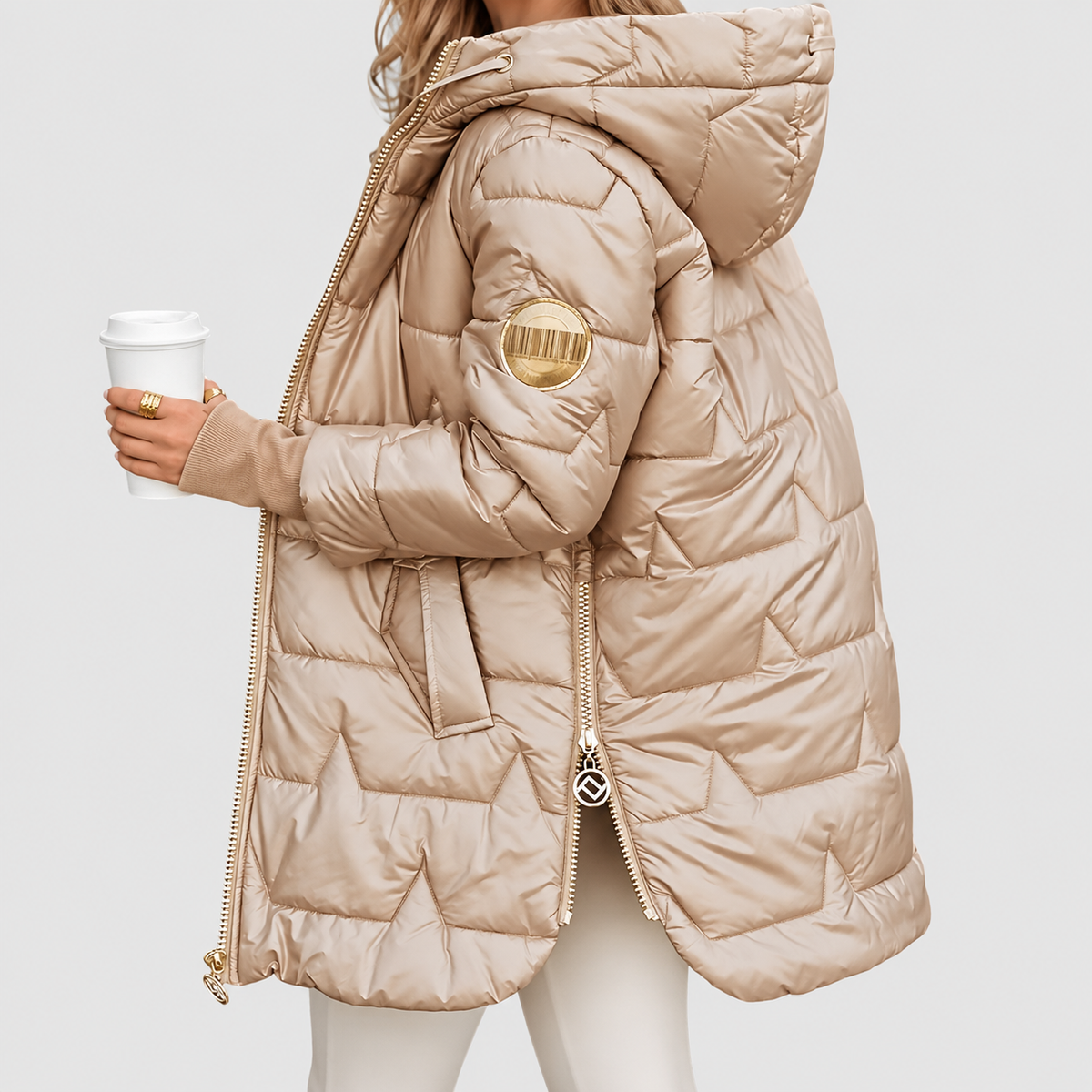 Ingrid | Women’s Quilted Hooded Jacket — product detail 2