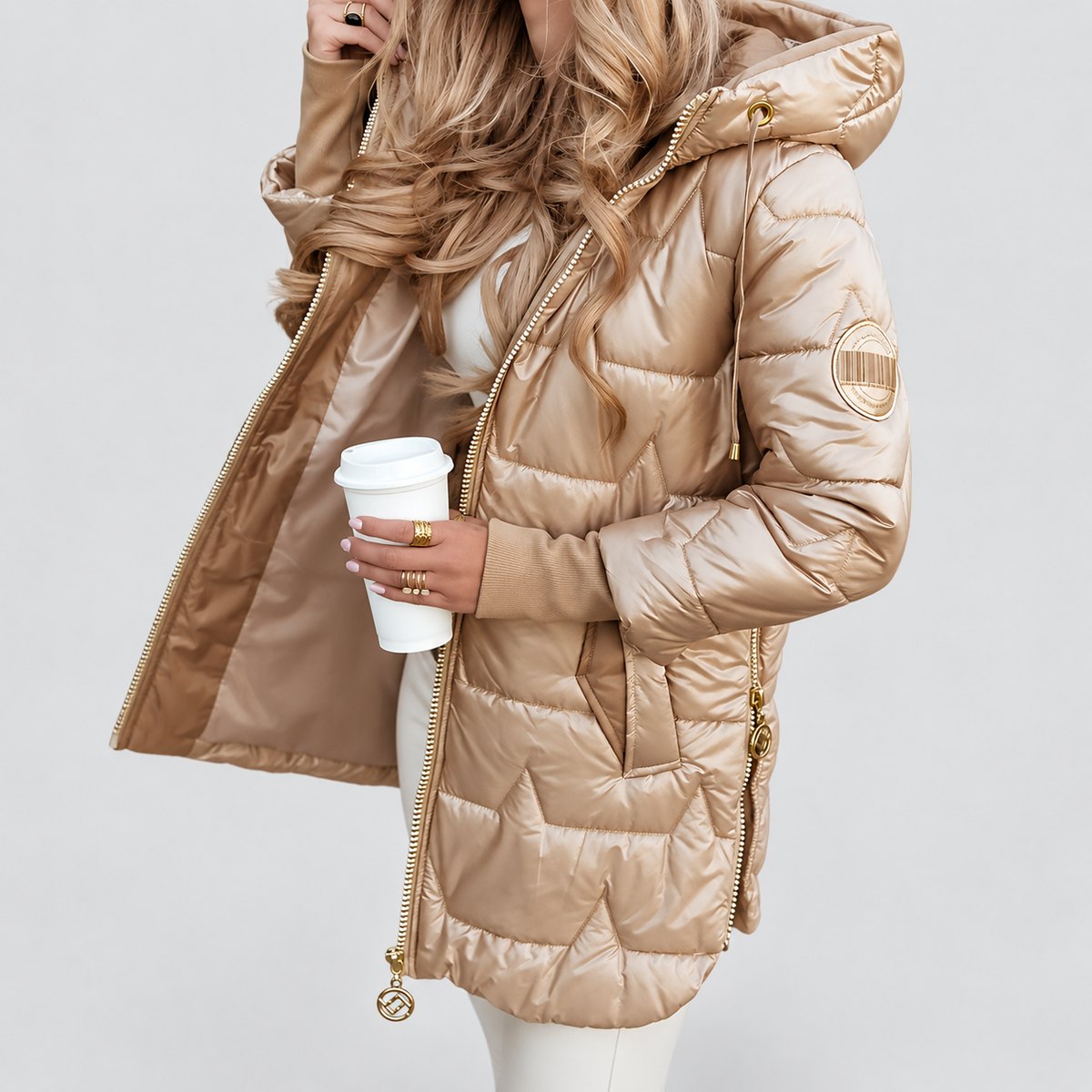 Ingrid | Women’s Quilted Hooded Jacket — product detail 10