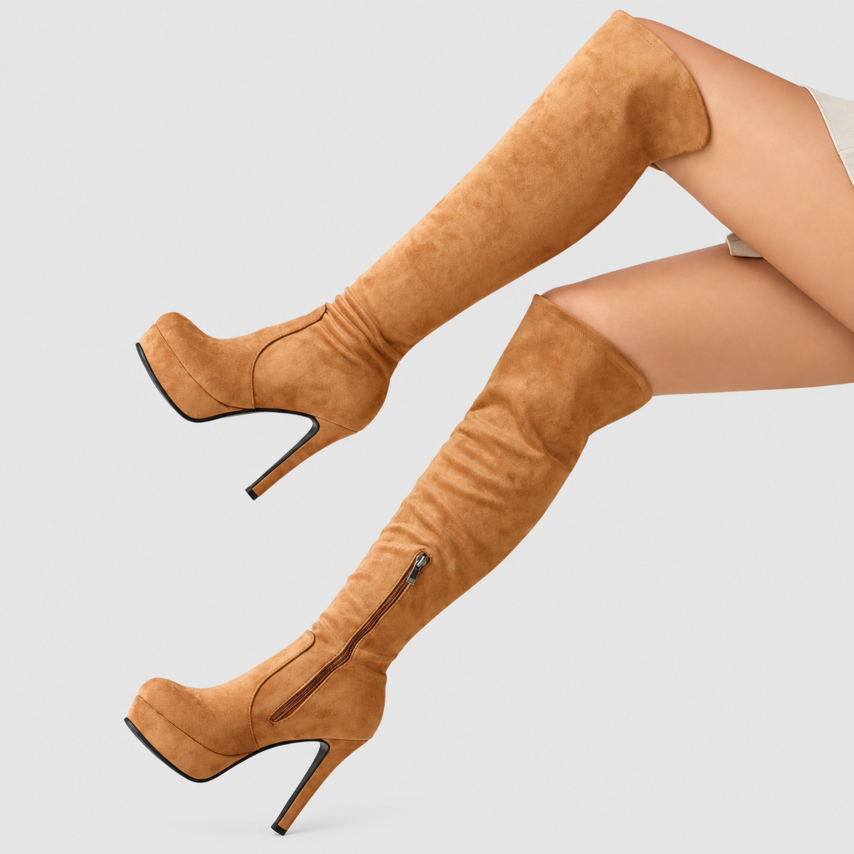 Isabeau-Rose | Women’s Over-the-Knee Platform Stiletto Boots — product detail 8