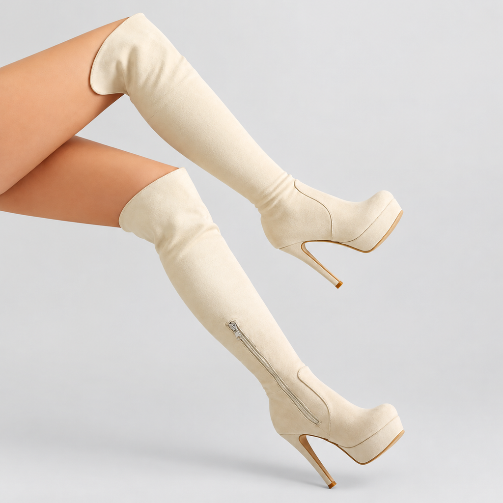 Isabeau-Rose | Women’s Over-the-Knee Platform Stiletto Boots — product detail 9