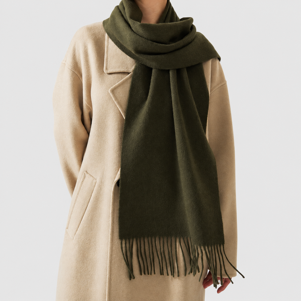 Isadora-Claire | Women’s Long Fringed Scarf — product detail 4