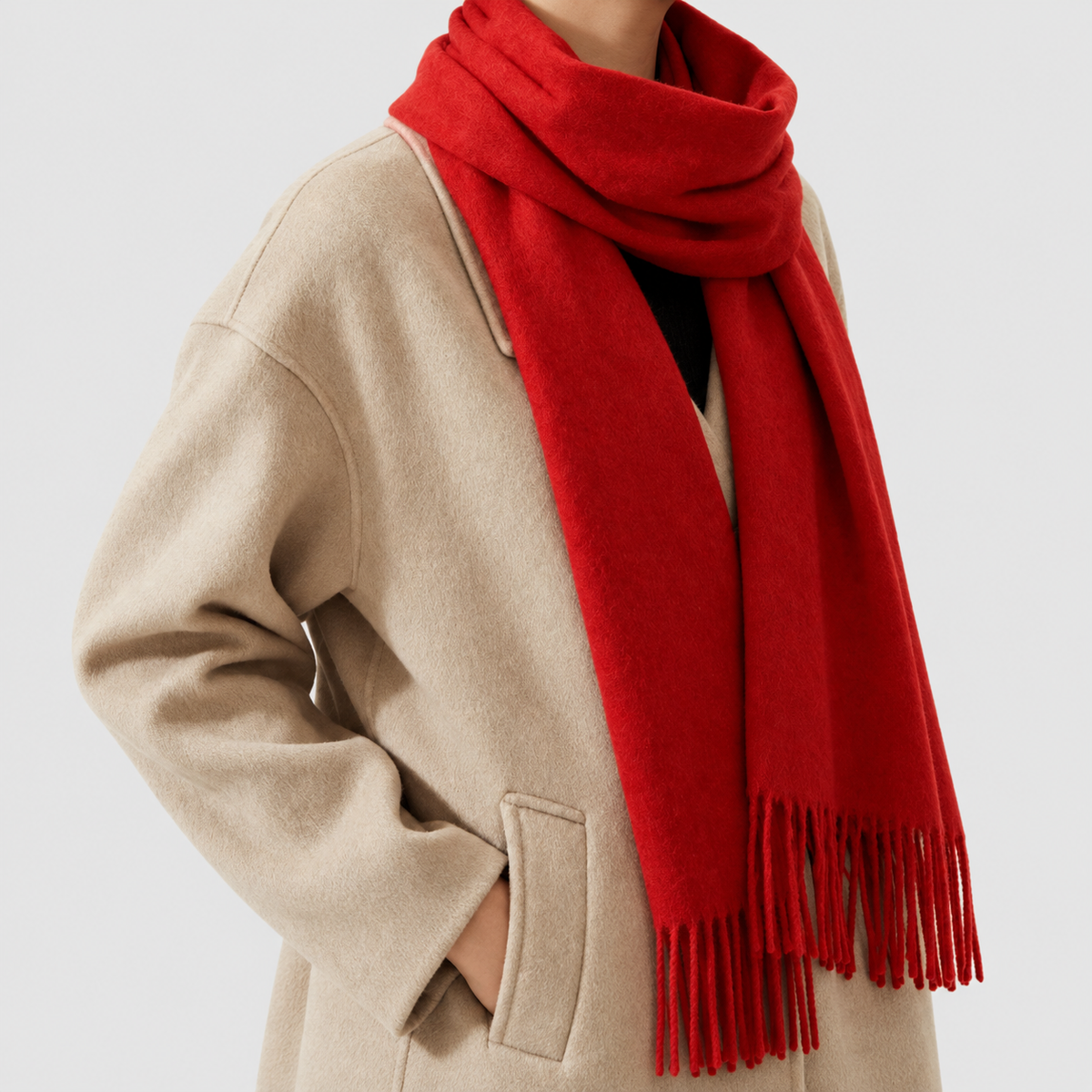 Isadora-Claire | Women’s Long Fringed Scarf — product detail 10