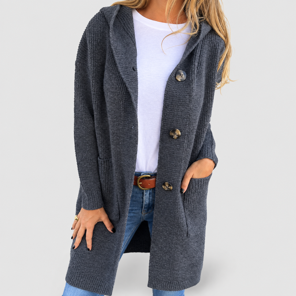 Ivana | Women’s Long Knit Cardigan — product detail 6