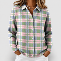 Jocelyn | Women’s Plaid Long-Sleeve Shirt — Multicolour