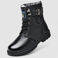 Jory | Men’s Lined Lace-Up Winter Boots — Black